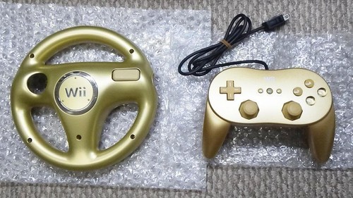 Nintendo wii volante oro - nintendo,